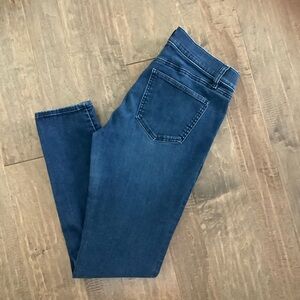 Ann Taylor Factory Dark Blue Skinny Jeans, Size 8 Modern
